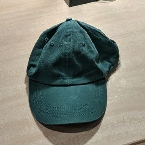 Deep green baseball cap